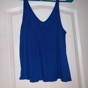 Blue flowy free people tank top size extra small